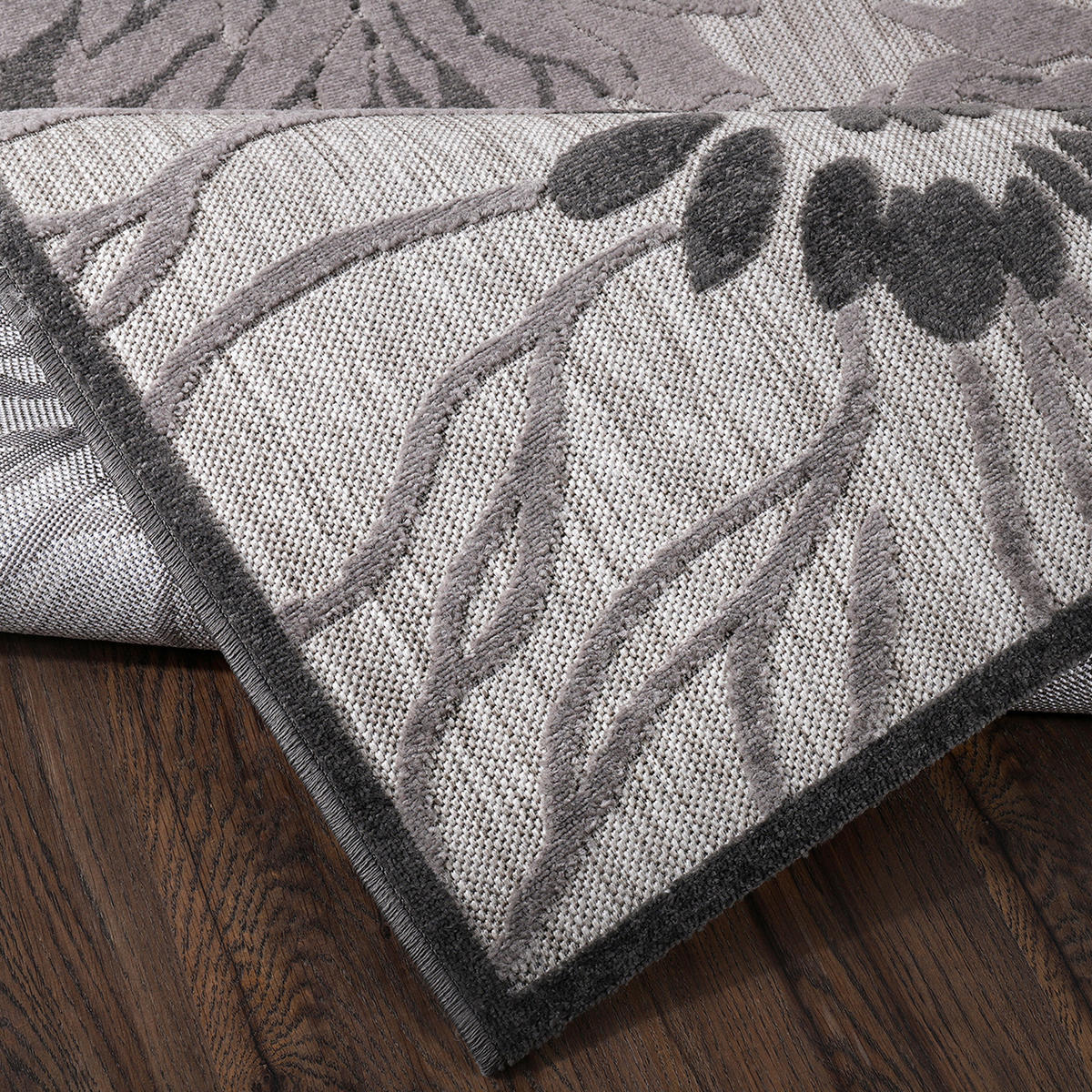 Sanat Outdoorteppich FLORAL grau B/L: ca. 200x290 cm FLORAL - grau (200,00/290,00cm) - Sanat