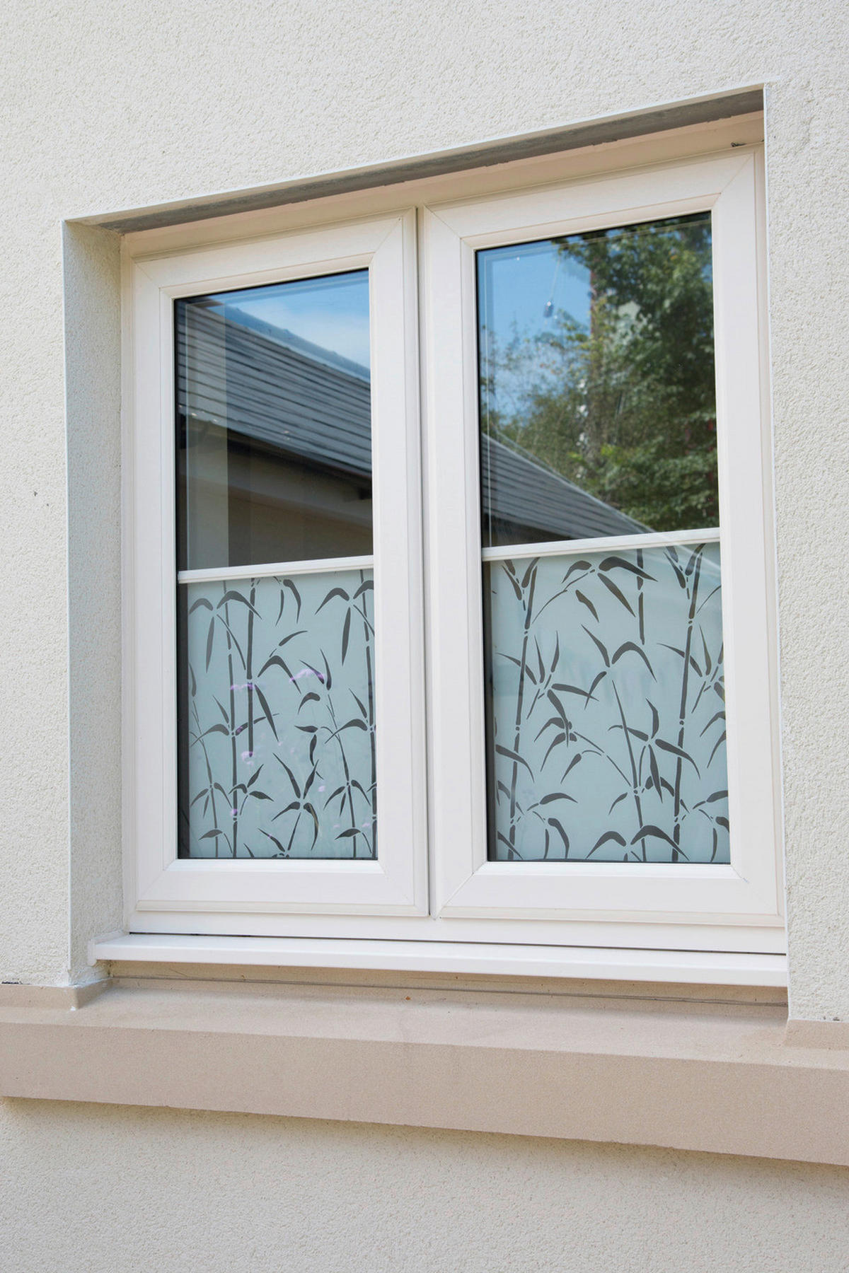 d-c-fix Fensterfolie Bamboo weiß transparent B/L: ca. 67,5x150 cm Fensterfolie_d-c-fix_F3388023 - weiß/transparent (67,50/150,00cm) - d-c-fix