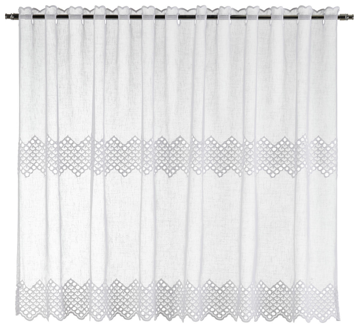 Scheibengardine Tanja weiß B/L: ca. 75x140 cm Tanja - weiß (75,00/140,00cm) - POCOline