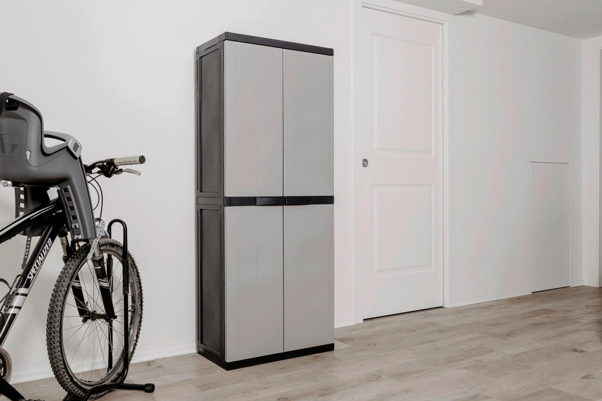 DEA Kunststoffschrank B/H/T: ca. 65x165x37 cm Kunstst.-Schrank_Bios_Midi_Utility - (65,00/165,00/37,00cm) - DEA