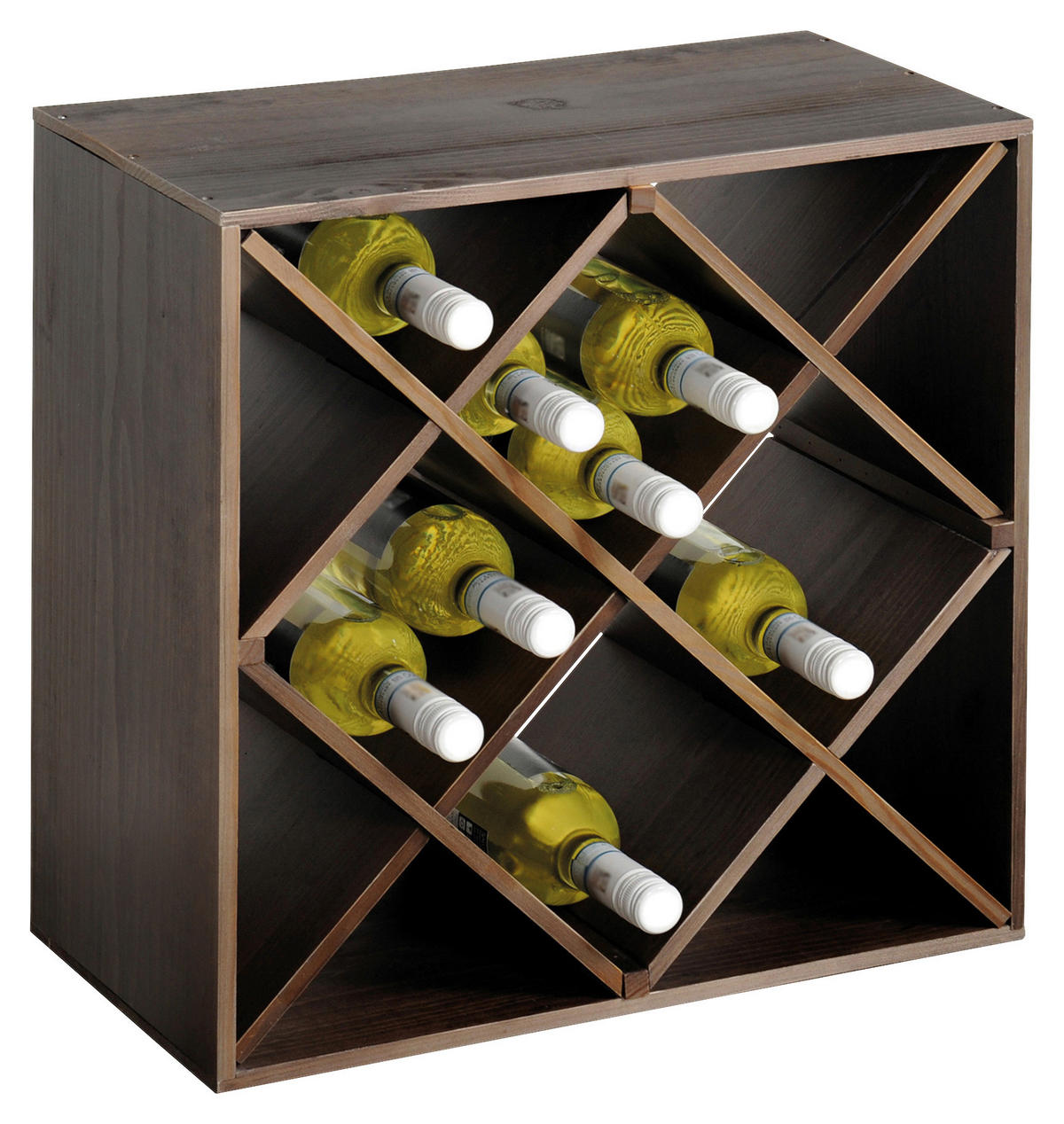 Kesper Weinregal stapelbar natur Holz B/H: ca. 25x50 cm Weinregal_stapelbar - natur (25,00/50,00cm) - Kesper