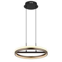 GLOBO LED-Pendelleuchte schwarz dunkelblau Aluminium Metall H/D: ca. 150x39,7 cm 1.0 Brennstellen DELLA - schwarz/dunkelblau (39,70/150,00cm) - GLOBO