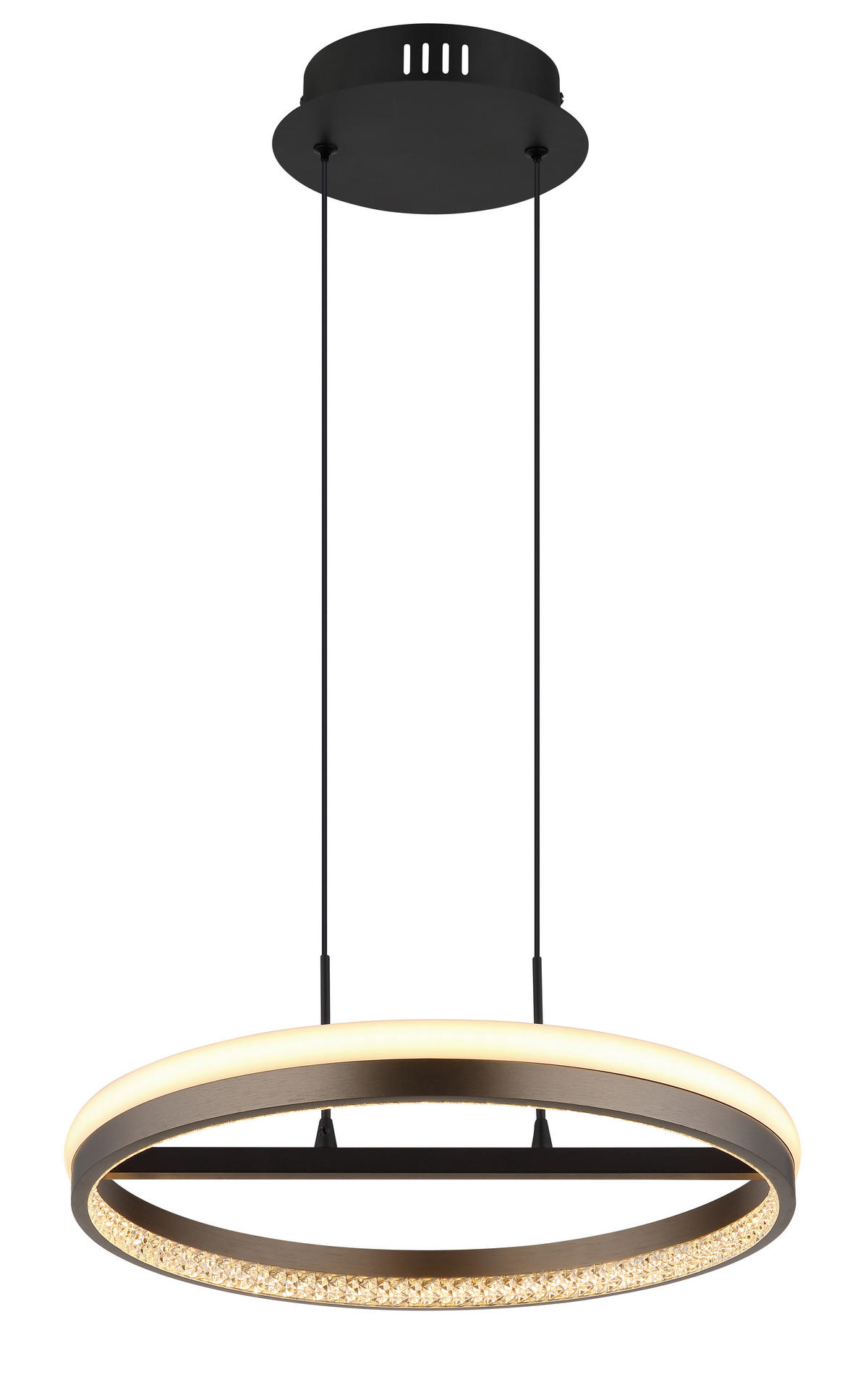 GLOBO LED-Pendelleuchte schwarz dunkelblau Aluminium Metall H/D: ca. 150x39,7 cm 1.0 Brennstellen DELLA - schwarz/dunkelblau (39,70/150,00cm) - GLOBO