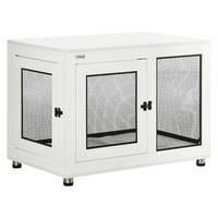 PawHut Hunde-Zubehör weiß Spanplatte B/H/L: ca. 60x94x71,5 cm Hundekäfig - weiß (71,50/60,00/94,00cm) - PawHut
