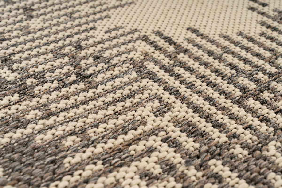 360Living Teppich Splash braun B/L: ca. 80x150 cm Splash - braun/creme (80,00/150,00cm) - 360Living