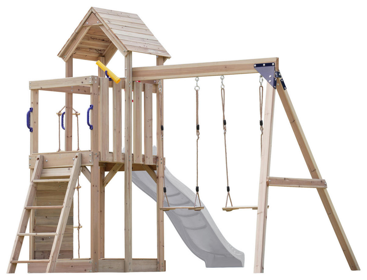 AXI Spielturm Moos braun B/H/L: ca. 342x267x375 cm Moos - braun/weiß (375,00/342,00/267,00cm) - AXI