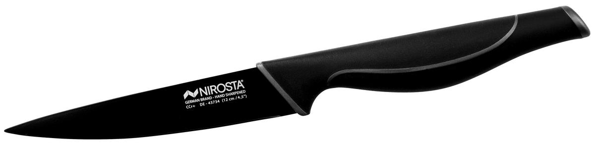 NIROSTA Spickmesser schwarz Edelstahl L: ca. 24 cm Spickmesser_Wave - schwarz (24,00cm) - NIROSTA