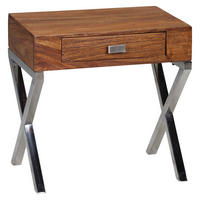 Nachtkonsole braun B/H/T: ca. 45x50x45 cm Nachttisch GUNA - braun (45,00/50,00/45,00cm) - Wohnling