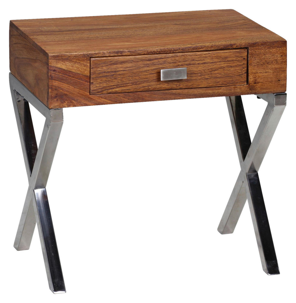 Nachtkonsole braun B/H/T: ca. 45x50x45 cm Nachttisch GUNA - braun (45,00/50,00/45,00cm) - Wohnling