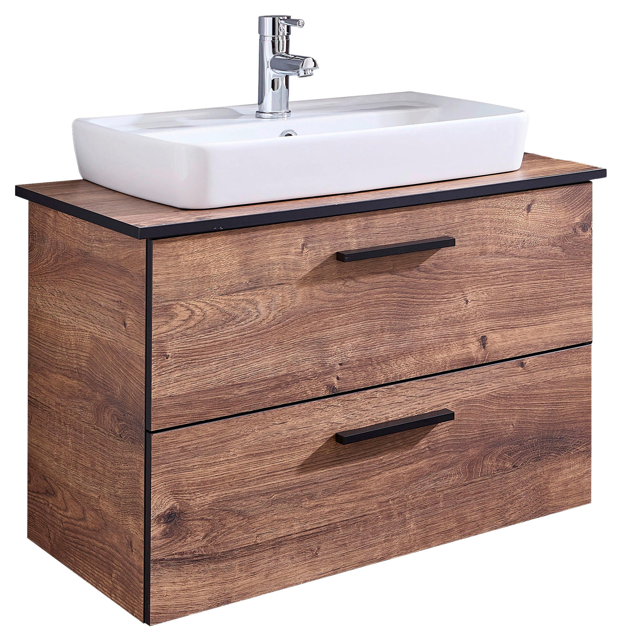 Waschbeckenunterschrank Quickset 374 Eiche Ribeck Nachbildung B/H/T: ca. 73x61,6x44,5 cm Quickset 374 - Eiche (73,00/61,60/44,50cm) - Pelipal
