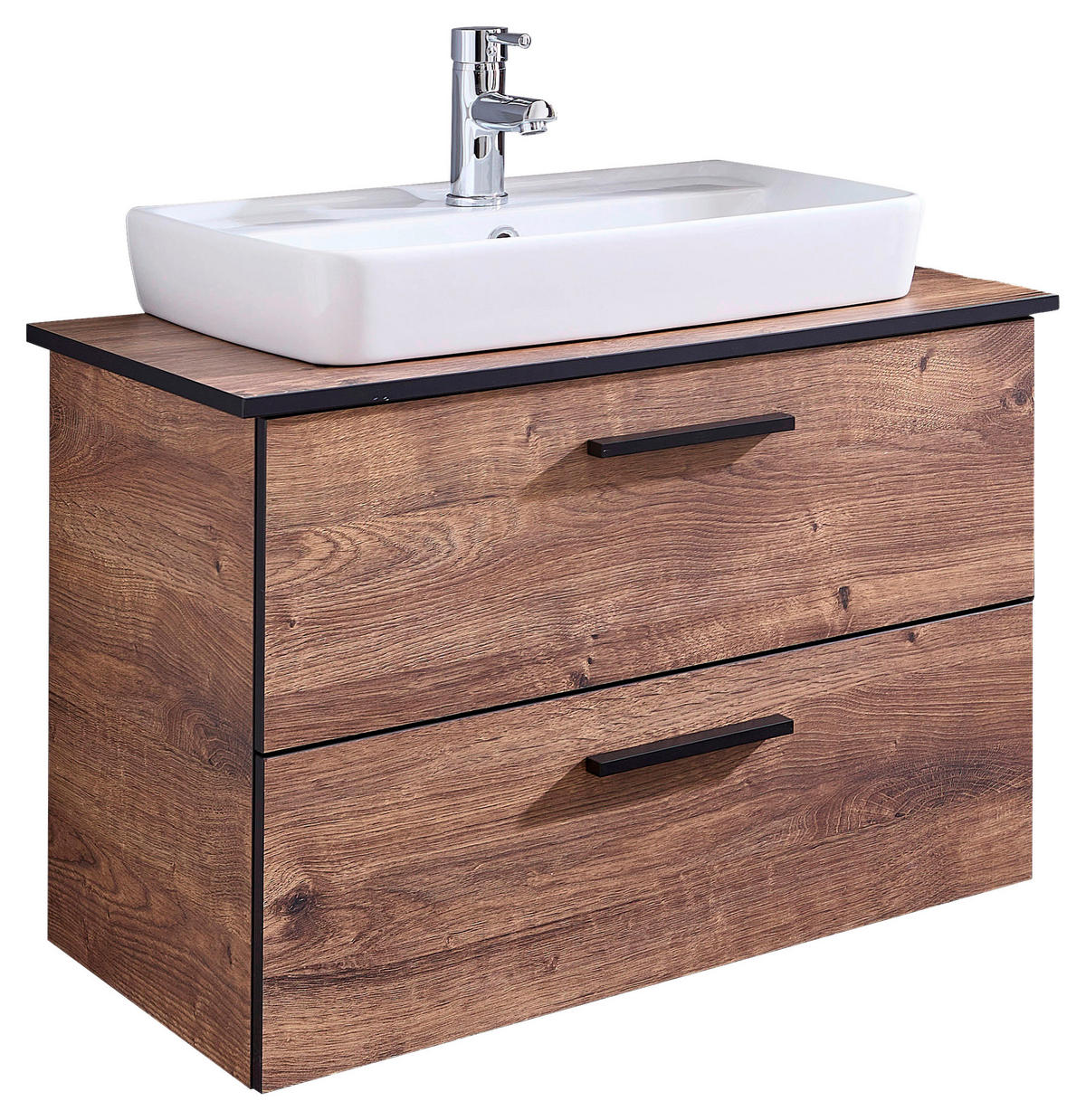 Waschbeckenunterschrank Quickset 374 Eiche Ribeck Nachbildung B/H/T: ca. 73x61,6x44,5 cm Quickset 374 - Eiche (73,00/61,60/44,50cm) - Pelipal
