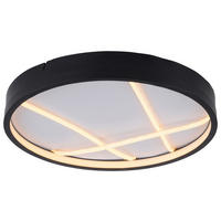 Just Light LED-Deckenleuchte schwarz H/D: ca. 5,3x40 cm LED-Deckenleuchte_Mikado - schwarz (40,00/5,30cm) - Just Light