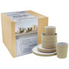 CreaTable Kombiservice Futuro weiß Steinzeug 8 tlg. Futuro - sand/weiß - CreaTable