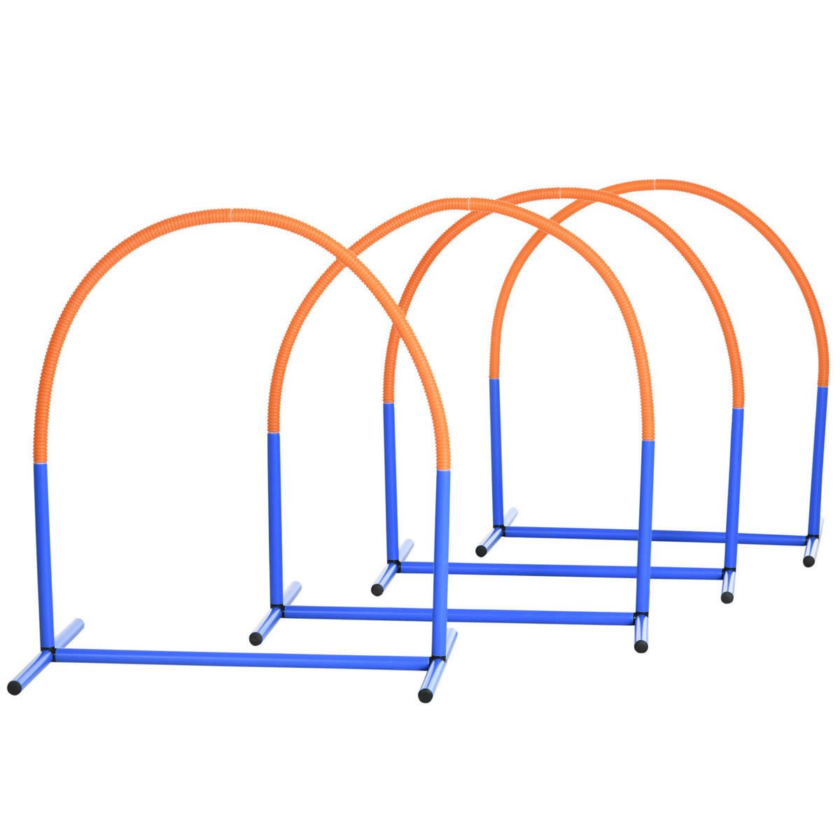 PawHut Hunde-Agility-Set orange Kunststoff B/H/L: ca. 64x95x88 cm Hunde-Agility-Set - orange/blau (88,00/64,00/95,00cm) - PawHut