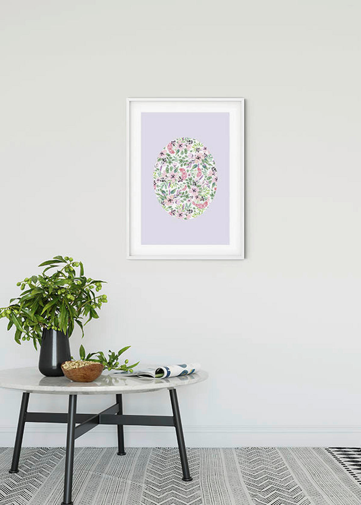 Komar Poster Shelly Patterns Lavender Blumen B/L: ca. 50x70 cm Shelly Patterns Lavender - (50,00/70,00cm) - Komar