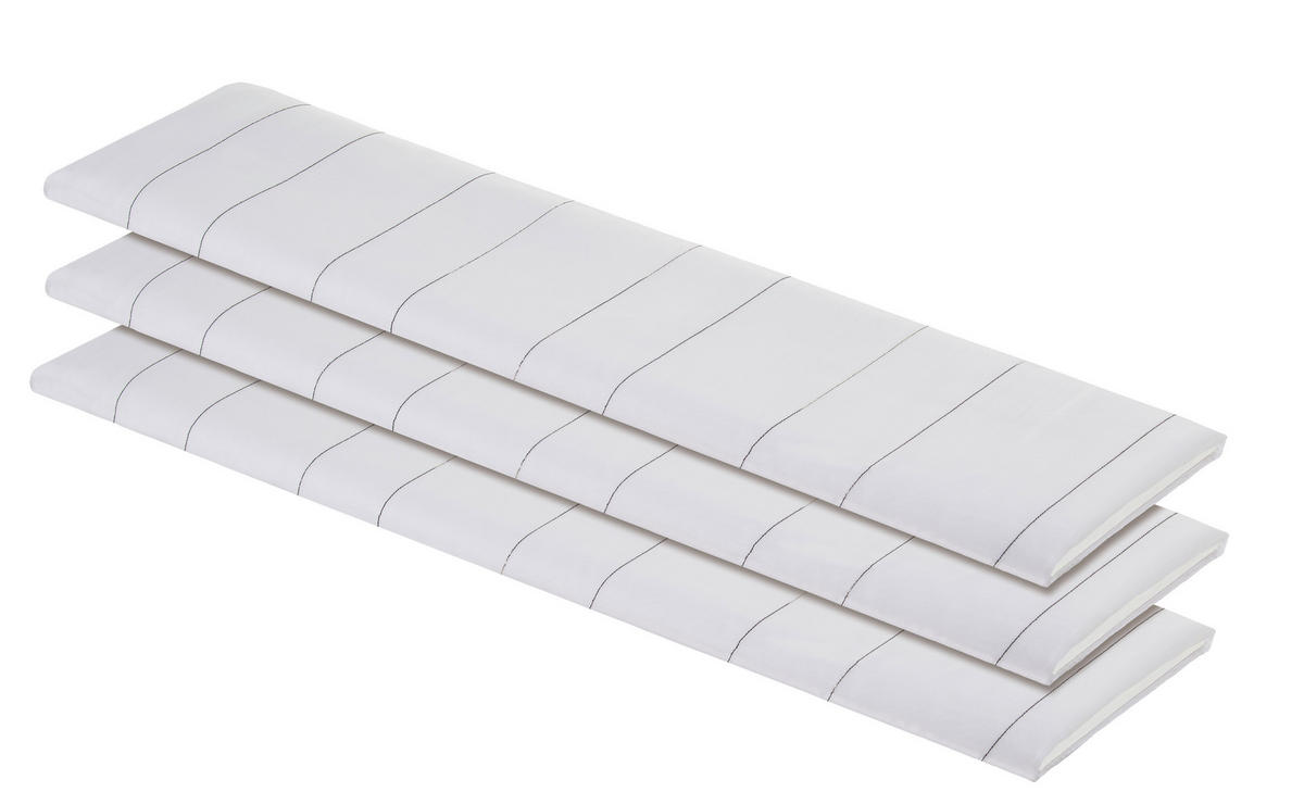 Store-Meterware weiß H: ca. 260 cm Store 50752 - weiß/silber (260,00cm)