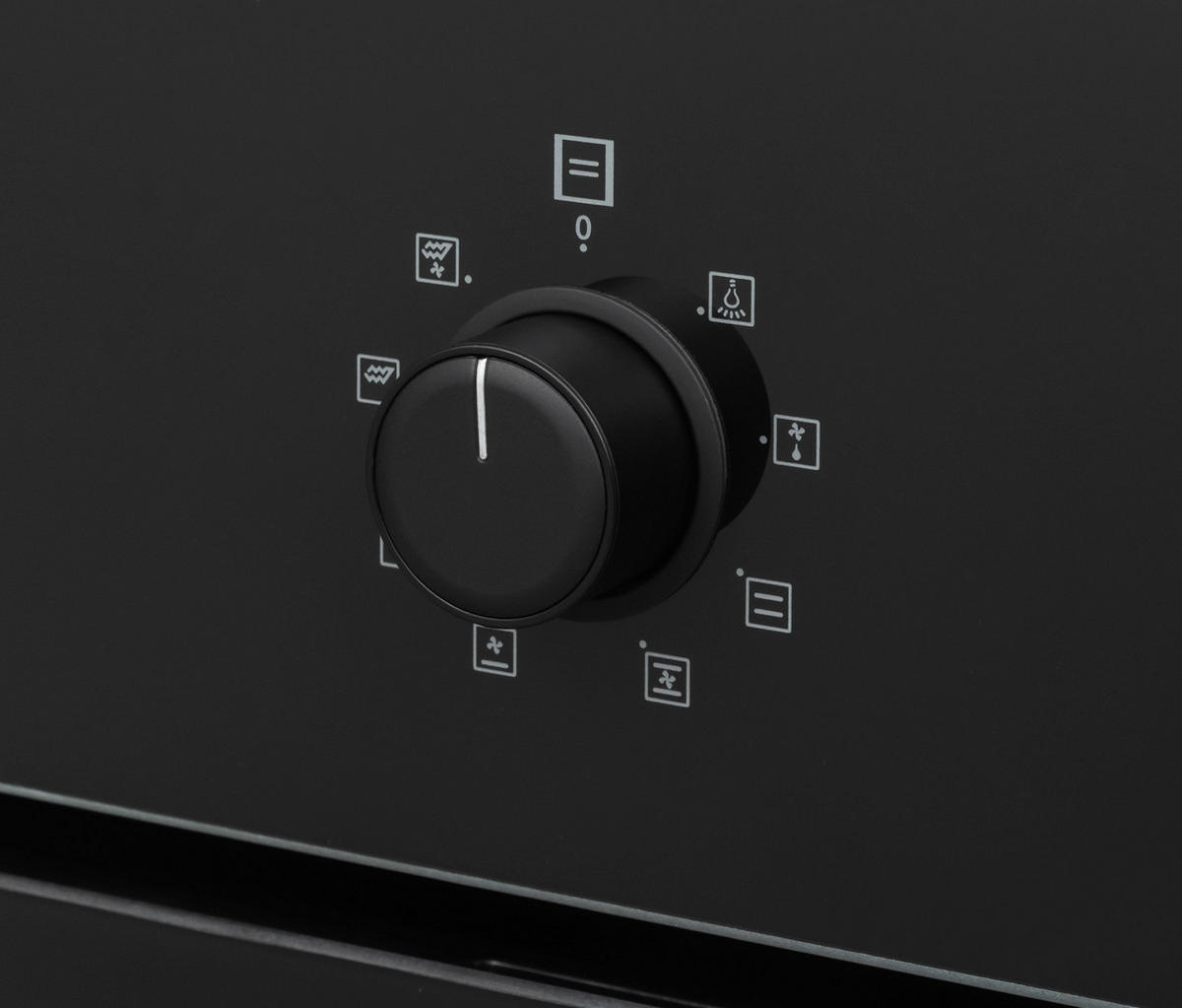 Mican Einbaubackofen BOAHSD65 schwarz Metall B/H/T: ca. 59,5x59,5x57 cm BOAHSD65 - schwarz (59,50/59,50/57,00cm) - Mican