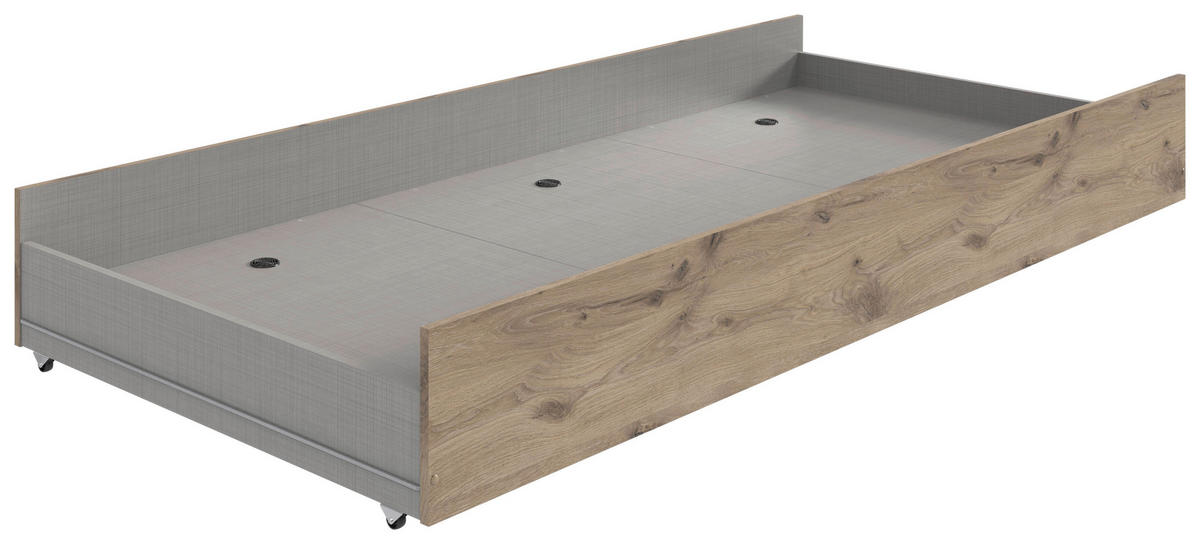 Oak Eiche Viking Nachbildung B/H/T: ca. 93x27x199 cm Norderney_Ausziehliege_für_Bett 299 - Oak (93,00/27,00/199,00cm)