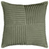 Dekokissen Cord Cord - grün (45,00/45,00cm) - POCOline