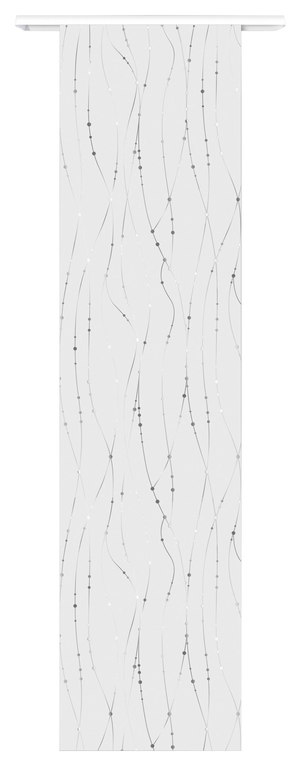 Schiebevorhang New Point weiß B/L: ca. 60x245 cm New Point - weiß/silber (60,00/245,00cm)