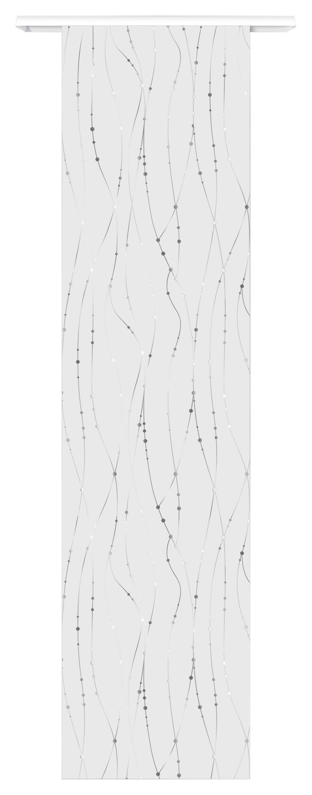 Schiebevorhang New Point weiß B/L: ca. 60x245 cm New Point - weiß/silber (60,00/245,00cm)