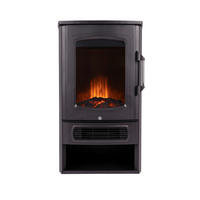 Elektrischer-Kamin schwarz Kunststoff Metall B/H/T: ca. 44,5x74x32 cm JORID - schwarz (44,50/74,00/32,00cm)