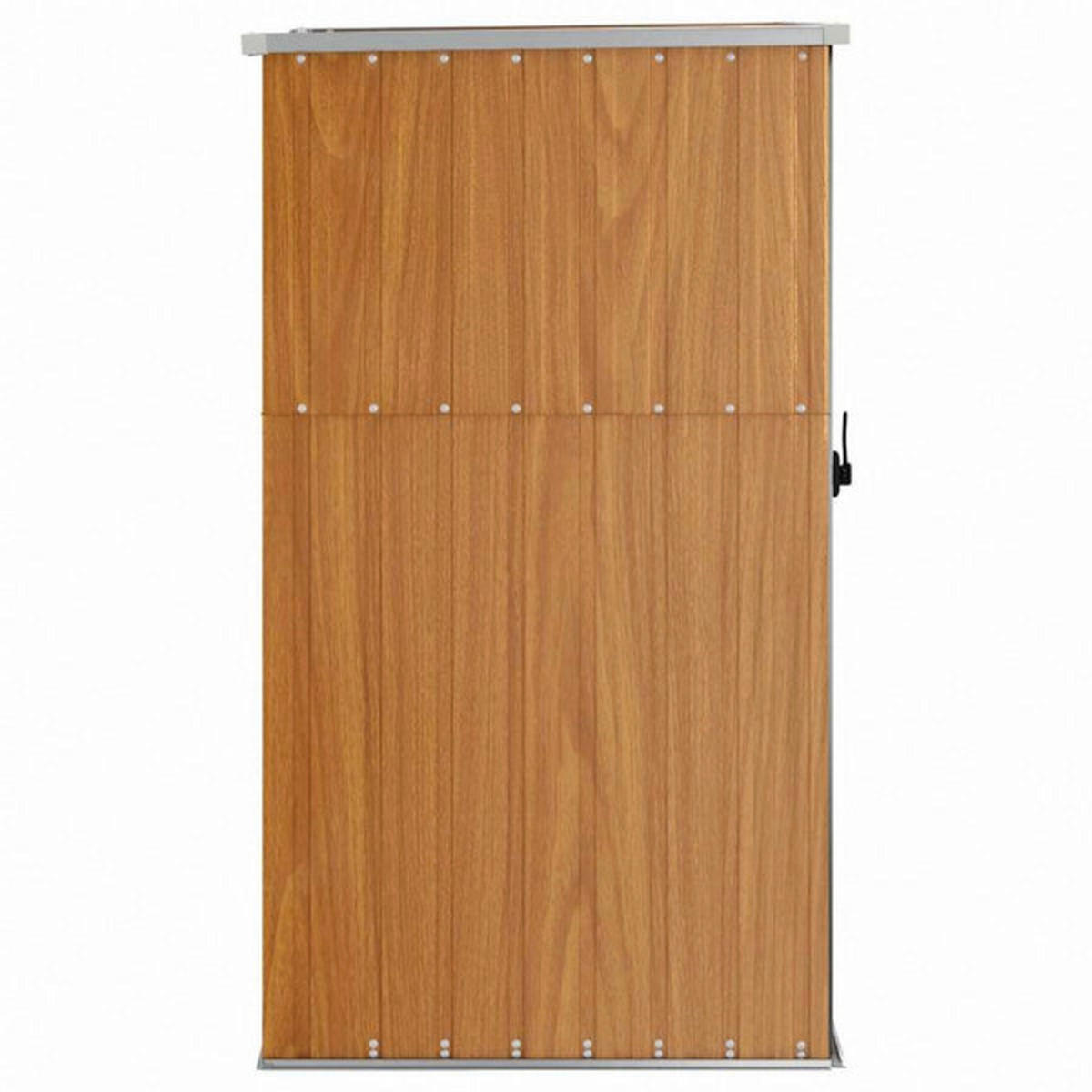 VidaXL Geräteschuppen braun Stahl B/H/T: ca. 88x161x89 cm Geräteschuppen - braun (88,00/161,00/89,00cm) - VidaXL