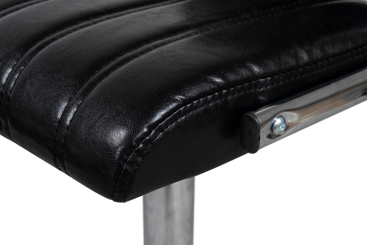 Barhocker Midnight 700 2er schwarz Kunstleder B/H/T: ca. 42x109x42 cm Midnight 700 2er - schwarz/Chrom (42,00/109,00/42,00cm) - 360 Living