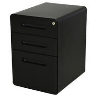 Aktenschrank 924-007BK schwarz B/H/T: ca. 39x59x48 cm 924-007BK - schwarz (39,00/59,00/48,00cm) - Vinsetto