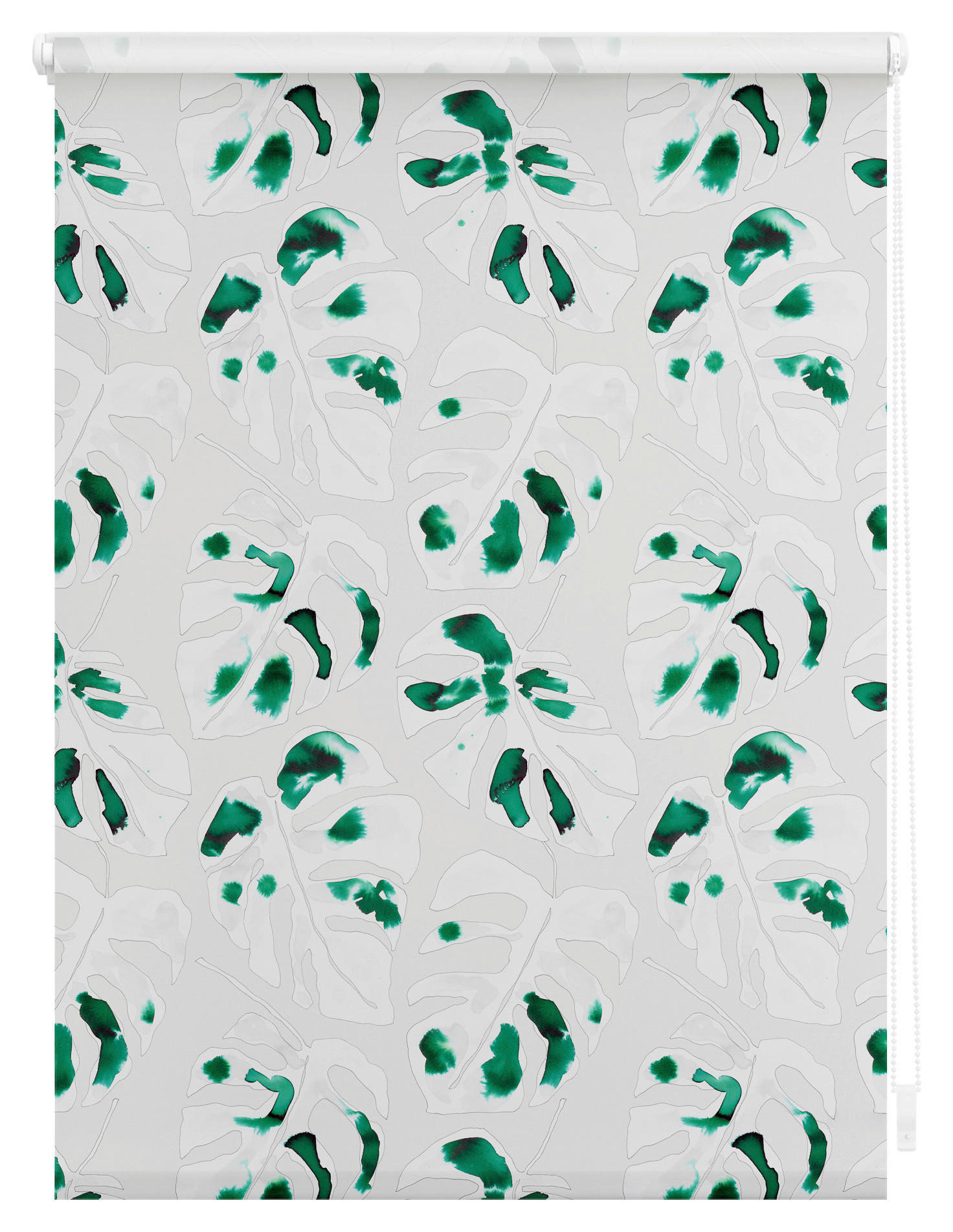 Thumbnail - LICHTBLICK Rollo Monstera grün B/L: ca. 100x150 cm