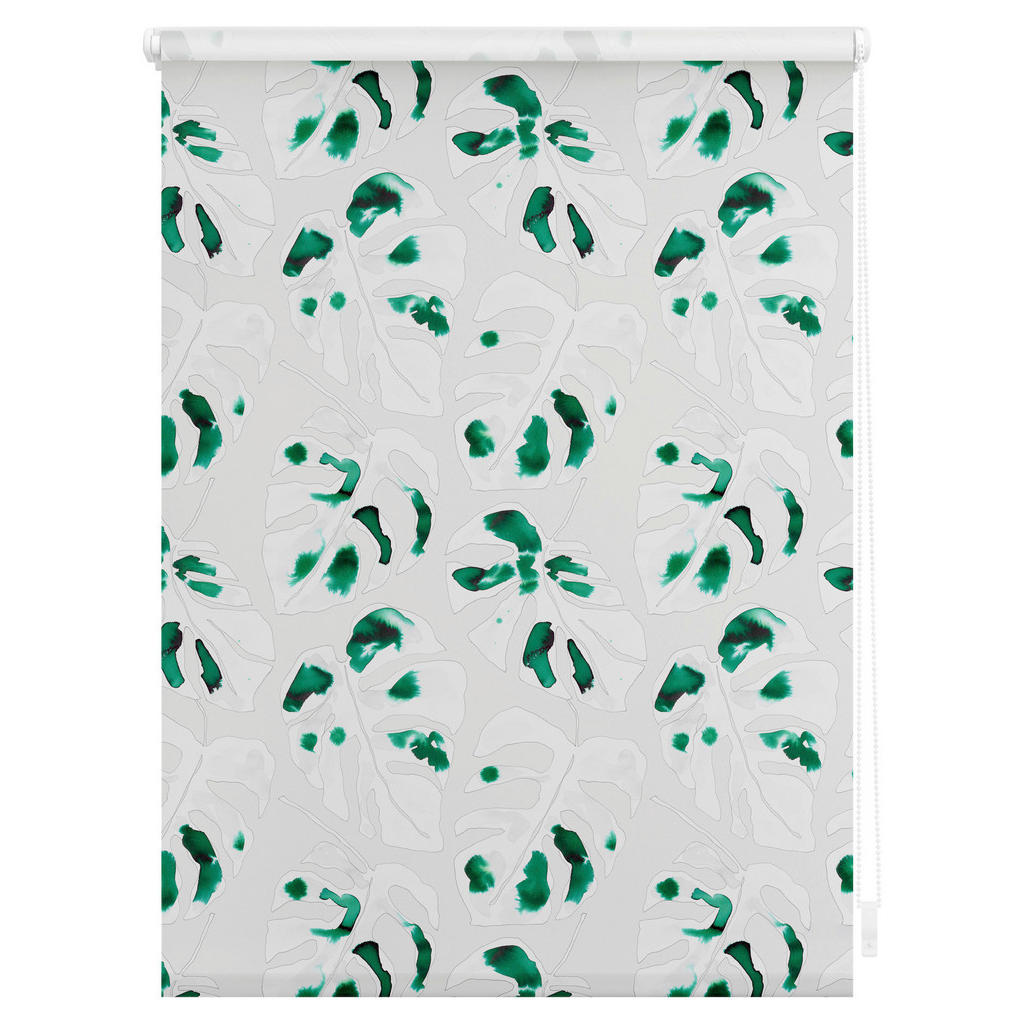 Thumbnail - Rollo Monstera grün B/L: ca. 100x150 cm