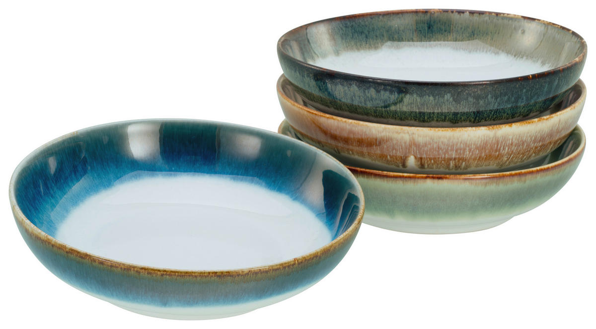 CreaTable Müslischalenset Cascade Bowls Mix Poke bunt Steinzeug Cascade Bowls Mix Poke - bunt - CreaTable