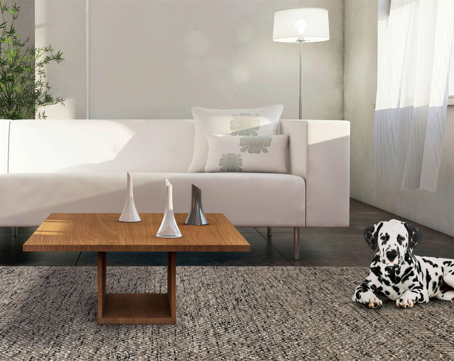 Arte Espina Kurzflorteppich Chic 8140 Grau 90cm x 160cm grau B/L: ca. 90x160 cm Chic 8140 Grau 90cm x 160cm - grau (90,00/160,00cm) - Arte Espina