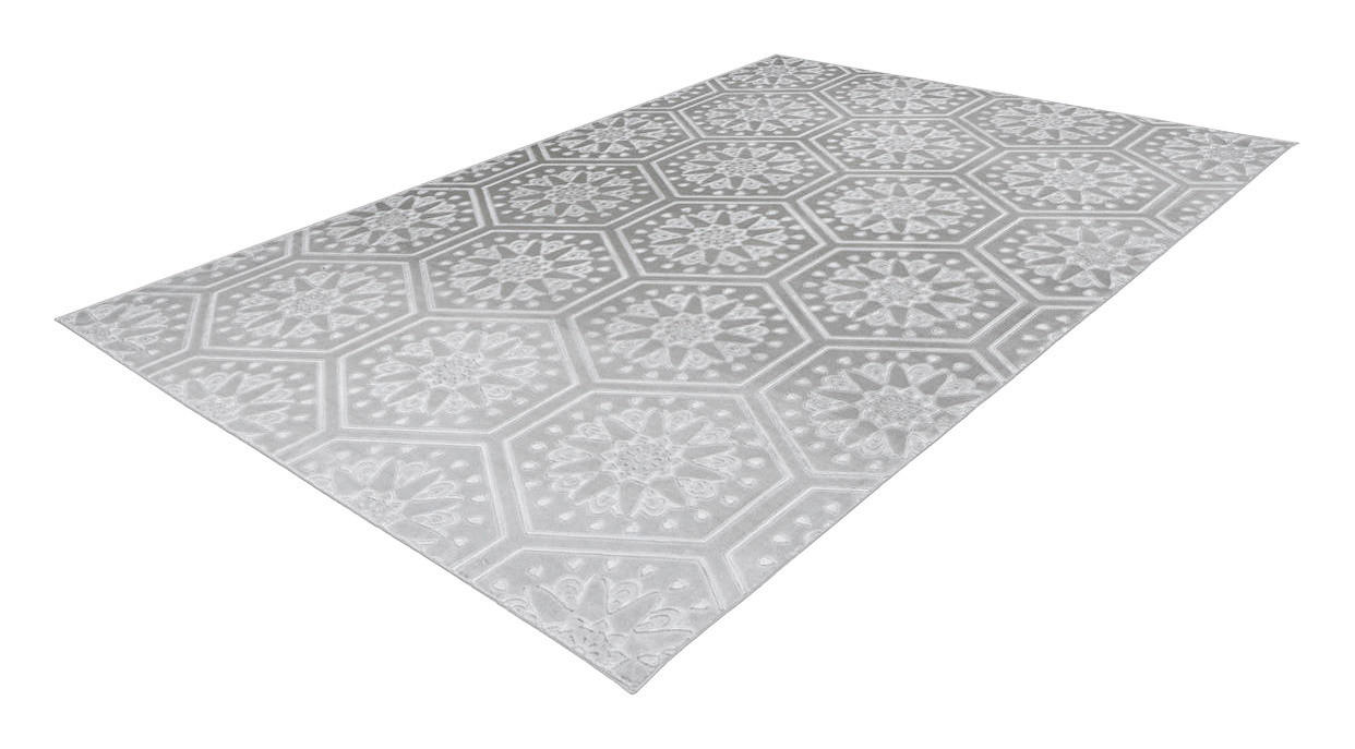 360Living Teppich Monroe grau B/L: ca. 160x230 cm Monroe - blau/grau (160,00/230,00cm) - 360Living