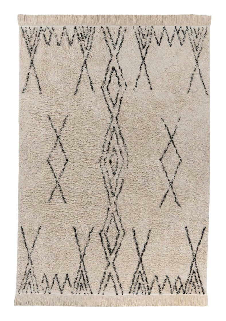 Kayoom Kurzflorteppich Alena creme B/H/L: ca. 200x2x290 cm Alena - creme/schwarz (290,00/200,00/2,00cm) - Kayoom