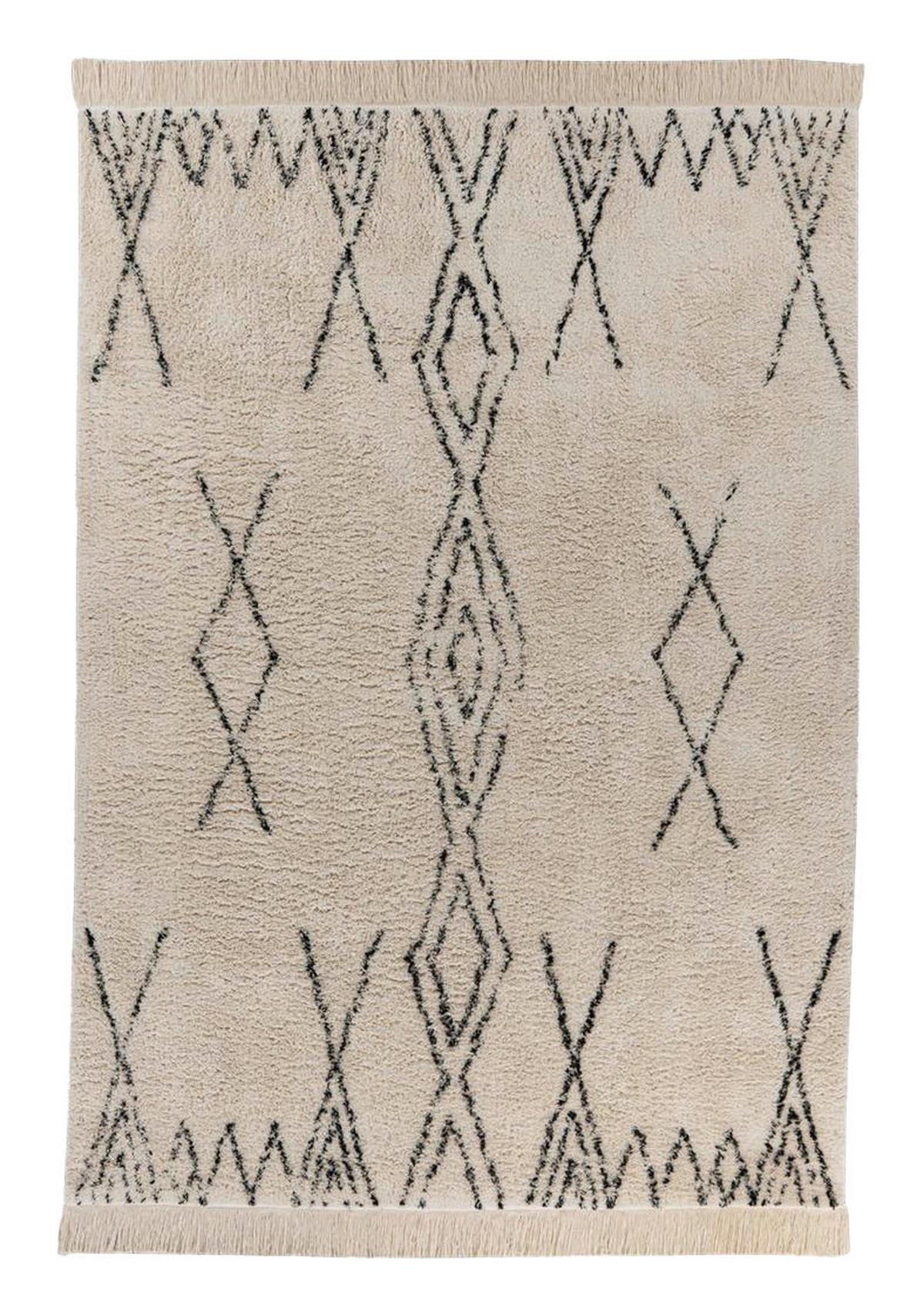 Kayoom Kurzflorteppich Alena creme B/H/L: ca. 200x2x290 cm Alena - creme/schwarz (290,00/200,00/2,00cm) - Kayoom
