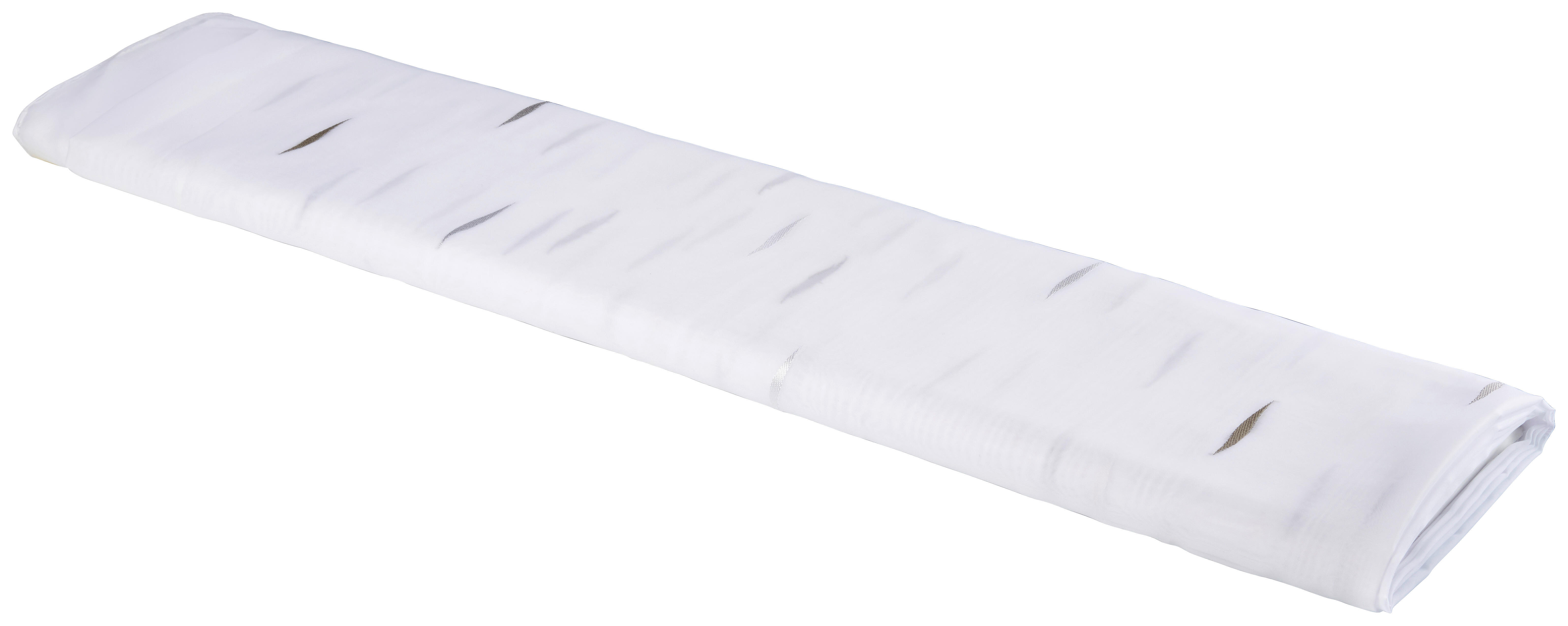 Store-Meterware 51304 weiß H: ca. 280 cm 51304 - weiß/silber (280,00cm)