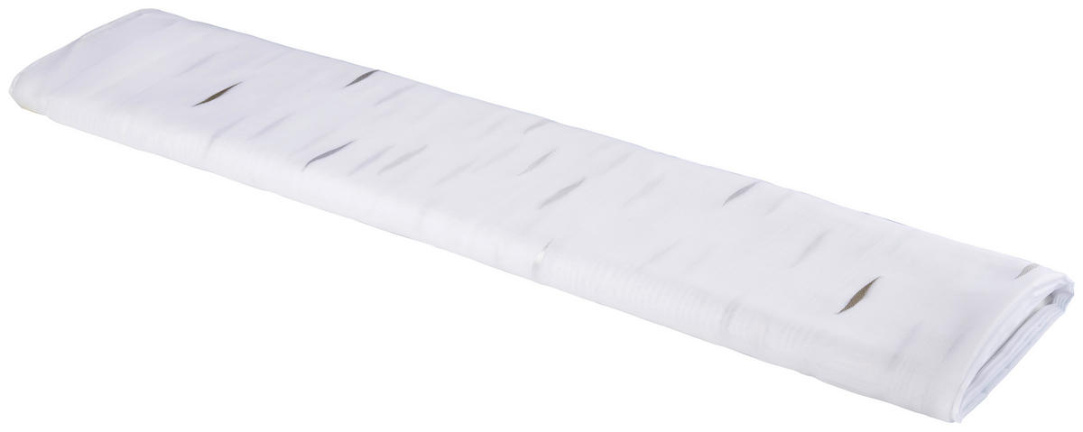 Store-Meterware 51304 weiß H: ca. 280 cm 51304 - weiß/silber (280,00cm)
