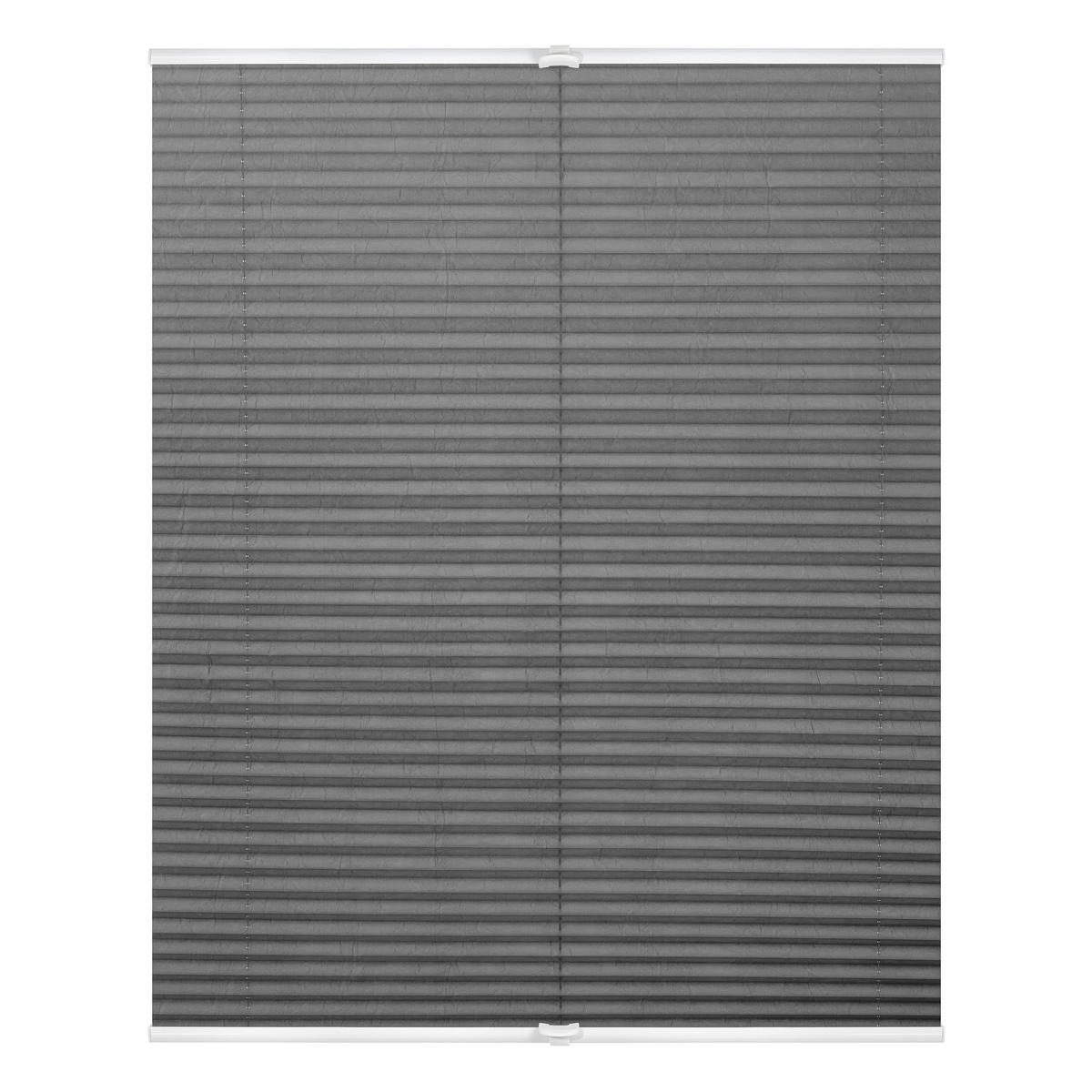 LICHTBLICK Spannplissee hellgrau B/L: ca. 50x130 cm Plissee_Klemmfix - hellgrau (50,00/130,00cm) - LICHTBLICK