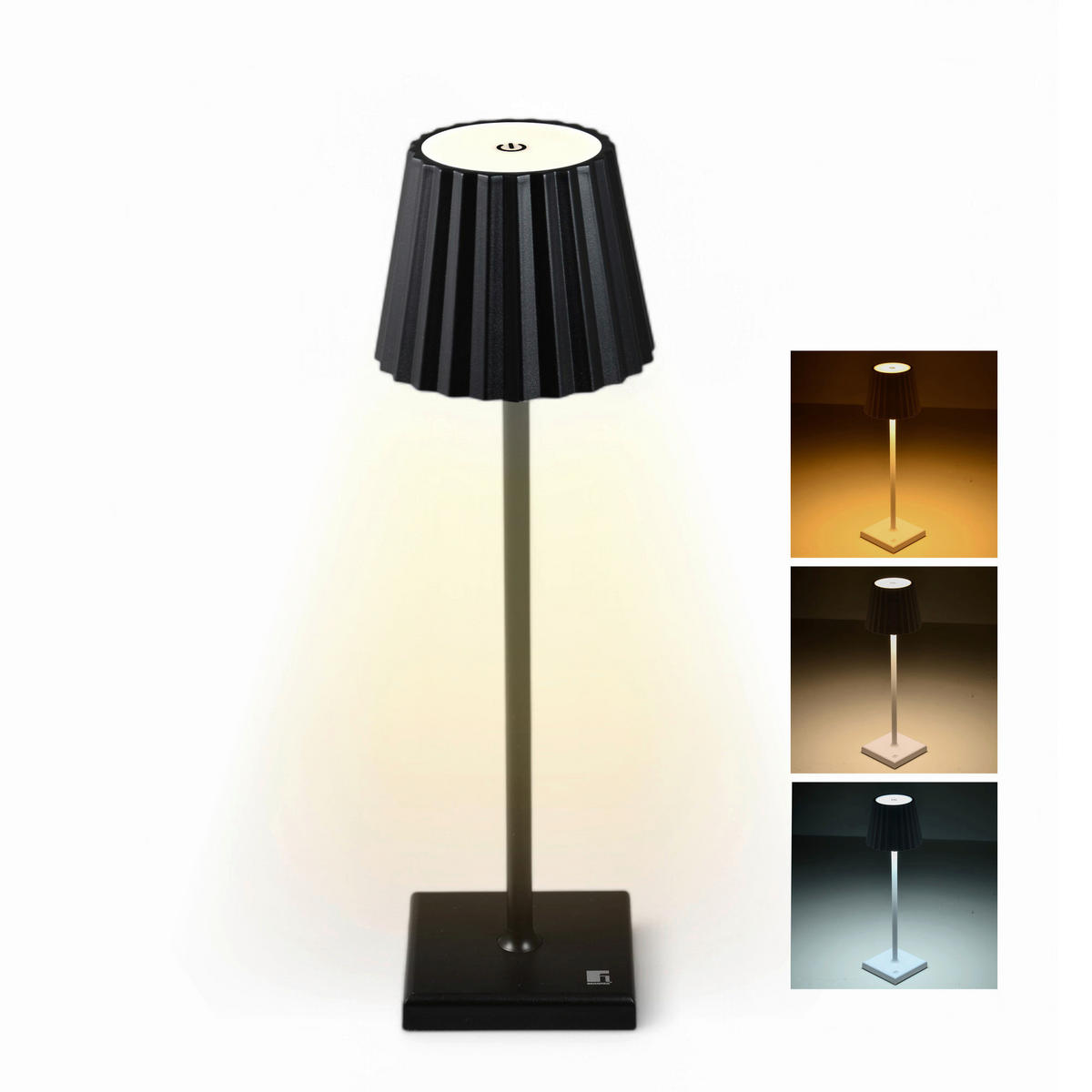 BERGNER LED-Tischleuchte schwarz B/H: ca. 11,6x38 cm CHARCOAL - schwarz (11,60/38,00cm) - BERGNER