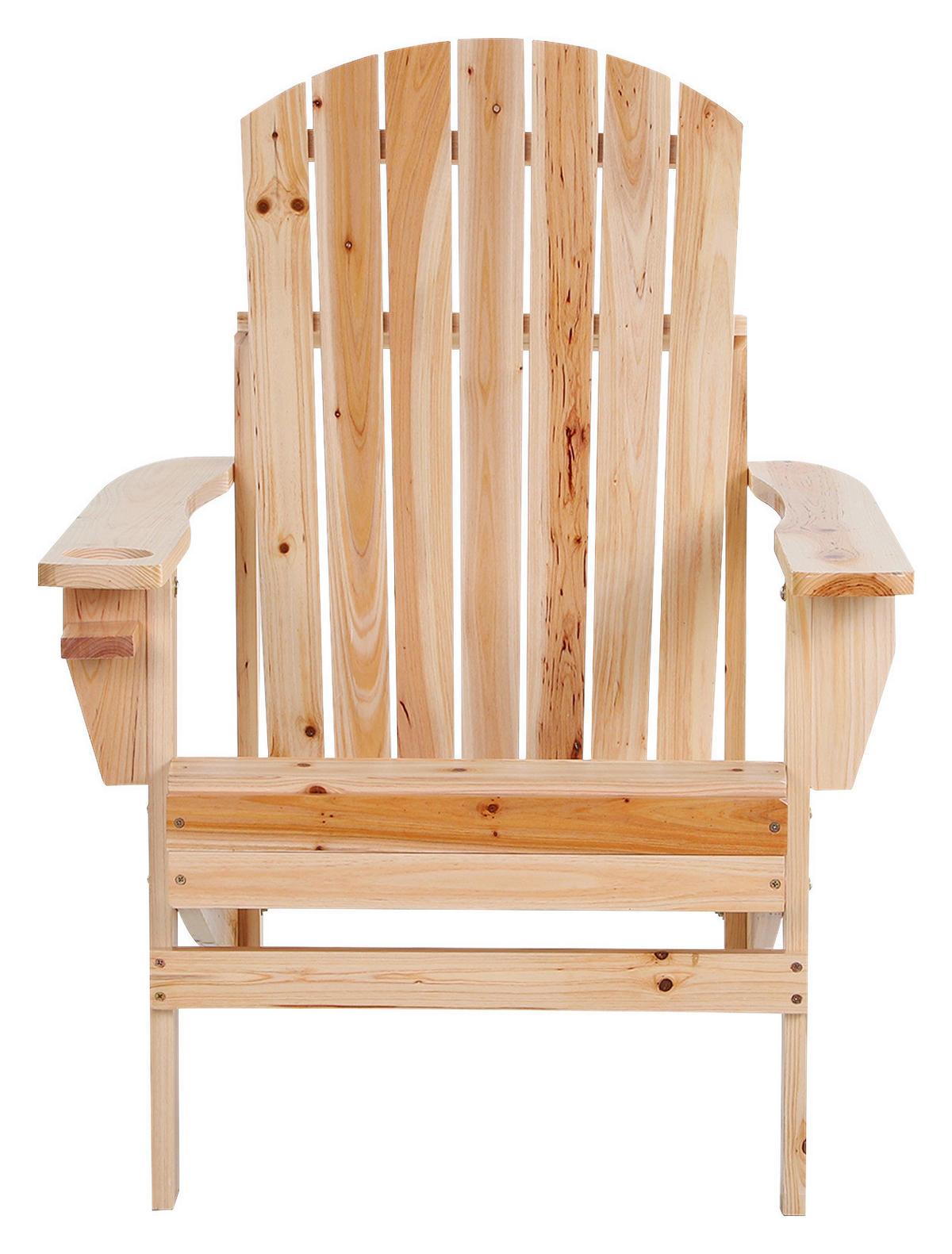 Outsunny Gartensessel natur Holz B/H/T: ca. 97x93x72 cm Gartenstuhl_aus_Massivholz - natur (97,00/93,00/72,00cm) - Outsunny