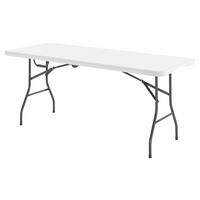 Outsunny Campingtisch weiß Metall B/H/L: ca. 74x74x180 cm Campingtisch - weiß (180,00/74,00/74,00cm) - Outsunny