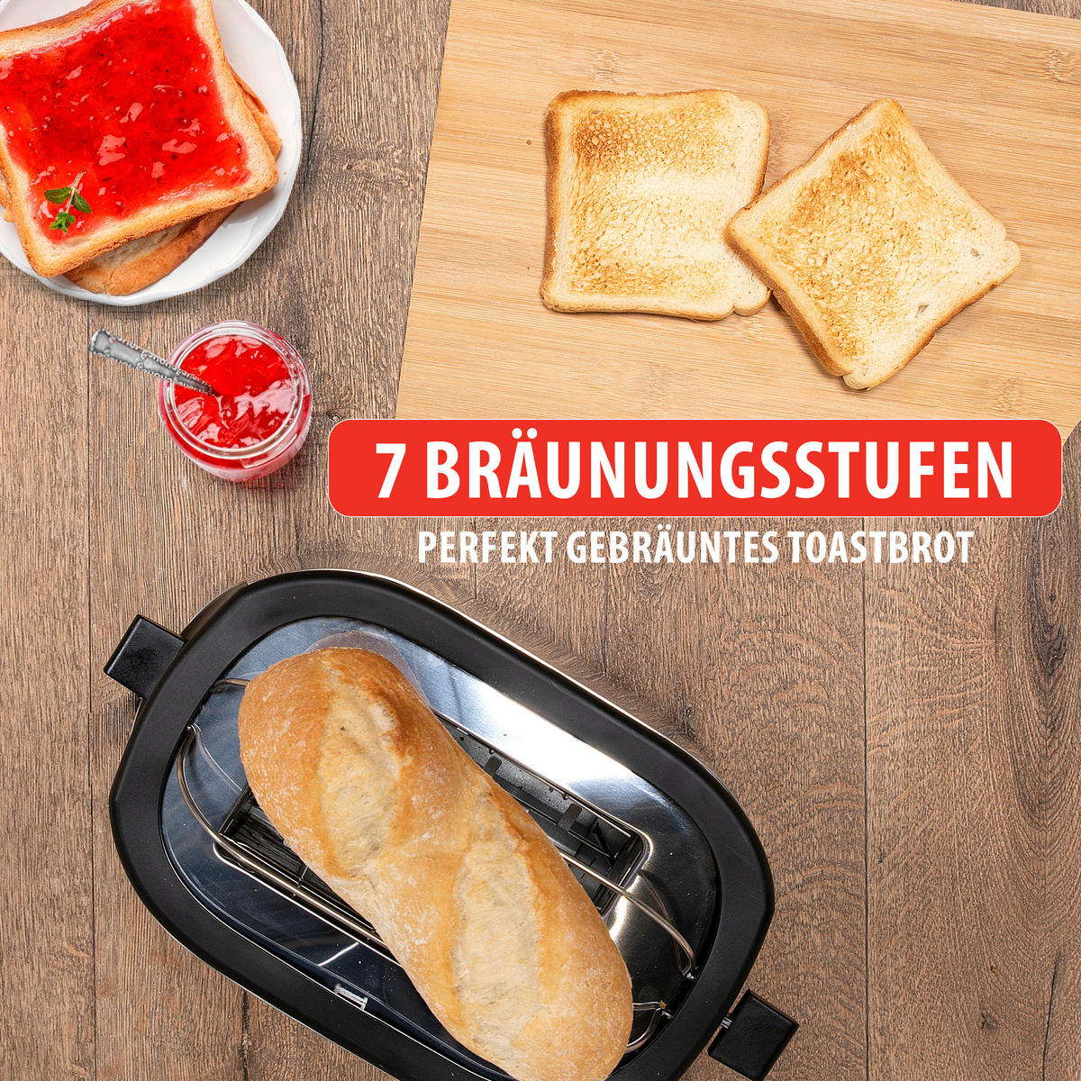 Alpina Toastautomat silber Edelstahl Toastautomat - silber - alpina