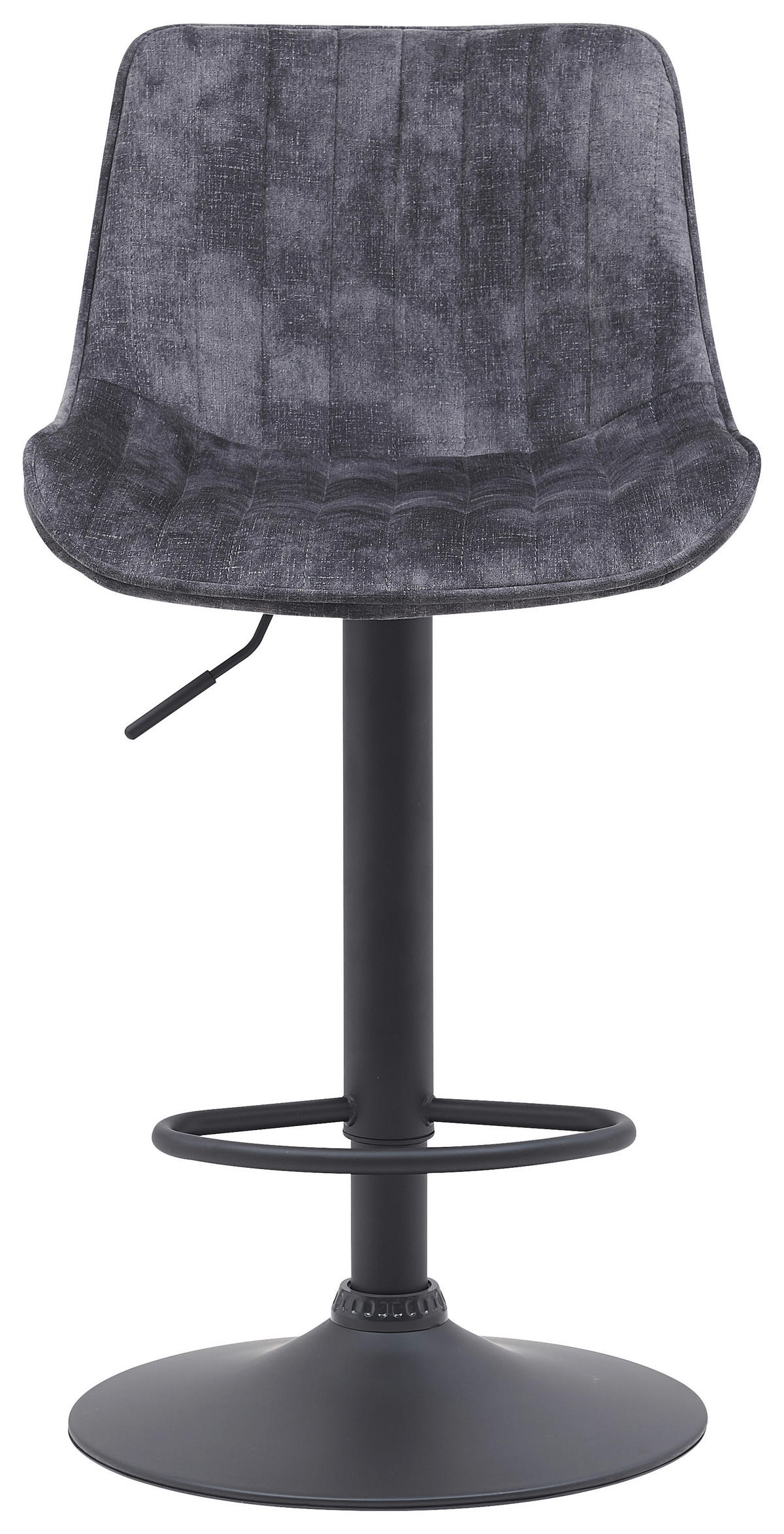Barhocker Sabine anthrazit Microfaser B/H/T: ca. 44x88x54 cm Sabine - schwarz/anthrazit (44,00/88,00/54,00cm)