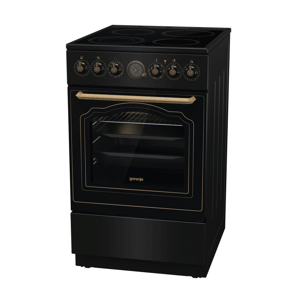 Gorenje Stand-Elektroherd GECS5B70CLB schwarz B/H/T: ca. 50x85x60 cm Stand-Elektroherd GECS5B70CLB - schwarz (50,00/85,00/60,00cm) - Gorenje