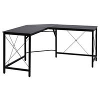 Computertisch 836-122BK schwarz B/H/L: ca. 150x76x150 cm 836-122BK - schwarz (150,00/150,00/76,00cm) - HOMCOM