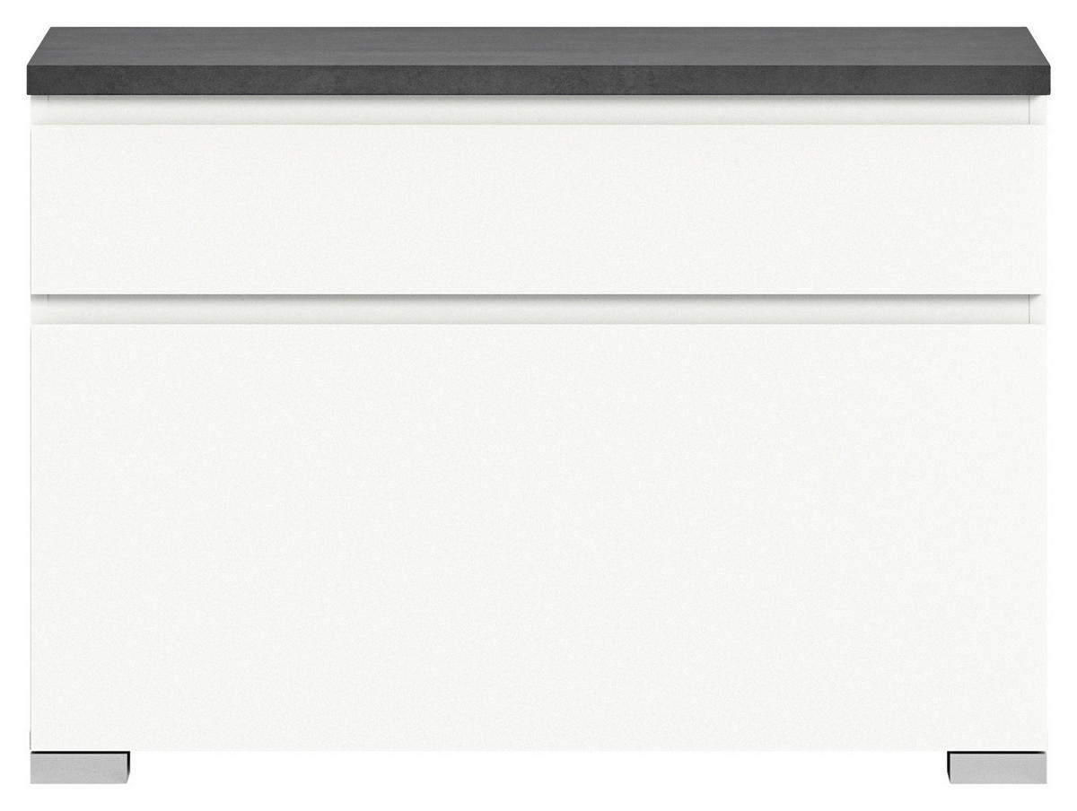Schuhschrank Shoelove weiß grau B/H/T: ca. 95x67x27 cm Shoelove - weiß/grau (95,00/67,00/27,00cm) - xonox.home
