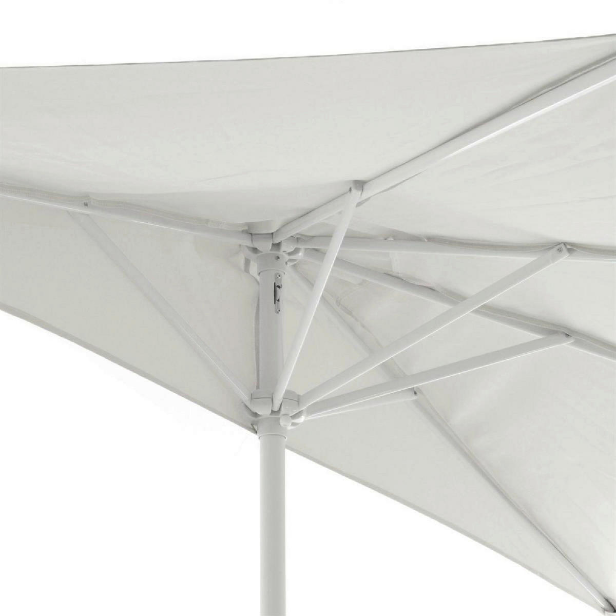 VCM Balkon-Sonnenschirm weiß Polyester-Mischgewebe B/H/T: ca. 270x235x140 cm Balkon-Sonnenschirm - weiß (270,00/235,00/140,00cm) - VCM