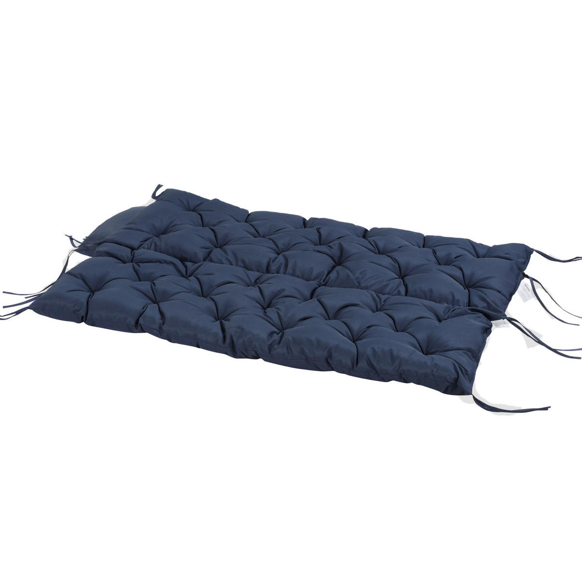 Outsunny Bankauflage blau Polyester B/H/L: ca. 150x8x98 cm Bankauflage - blau (98,00/150,00/8,00cm) - Outsunny