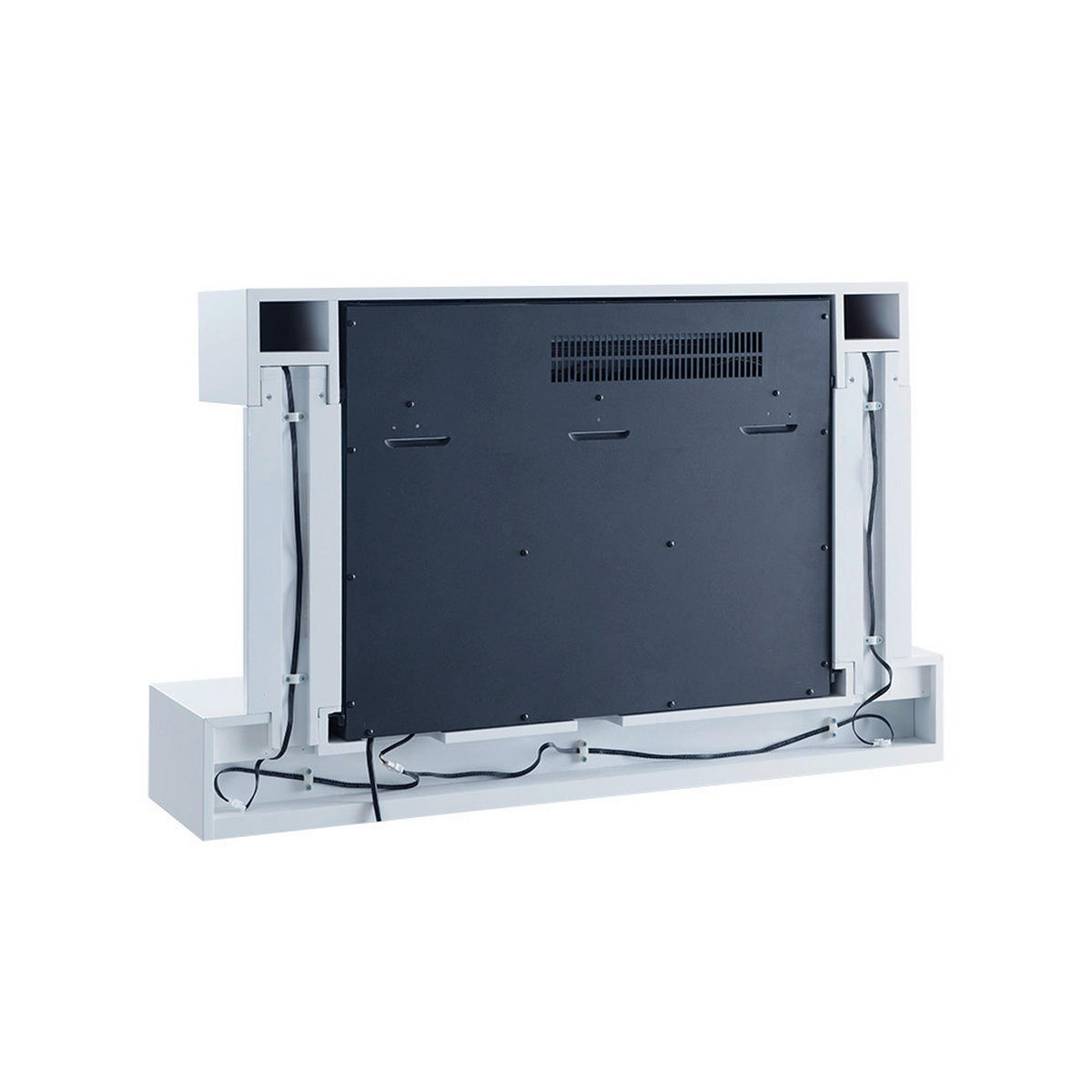 Balderia Wandkamin Elektrischer-Kamin Aidan weiß MDF B/H/T: ca. 100x63,2x24 cm Elekt.-Kamin Aidan EF279A-MT279C - weiß (100,00/63,20/24,00cm) - Balderia
